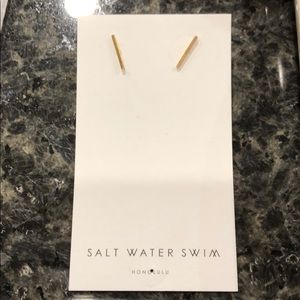 SALT WATER SWIM 14kt GOLD FILLED BAR EARRINGS